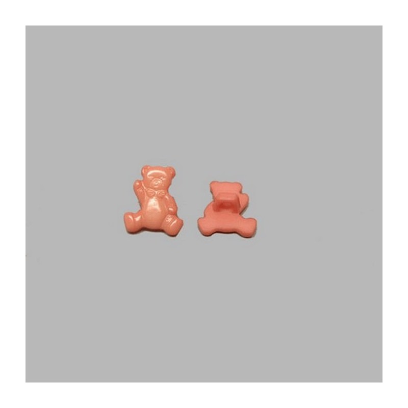 Button bear light brown15 mm
