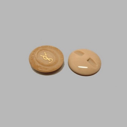 Bouton brun clair 22 mm
