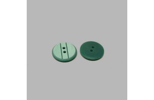 Bouton avec rayures vert 20 mm