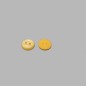 Button with stripes yellow 11 mm