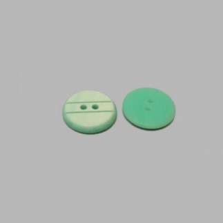Button with stripes light green 20 mm