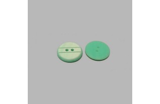 Button with stripes light green 20 mm