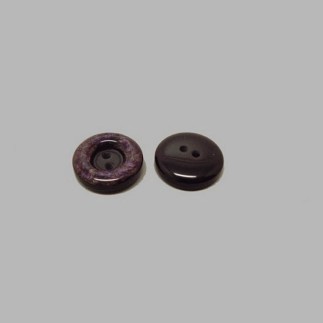 Marbre look violet foncé bouton 17 mm