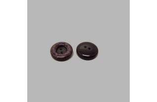 Marbre look violet foncé bouton 17 mm
