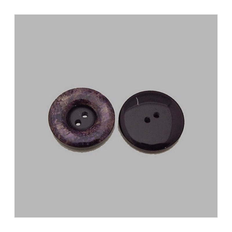 bouton pour la couture teinte de couleur pourpre Dm 25 mm