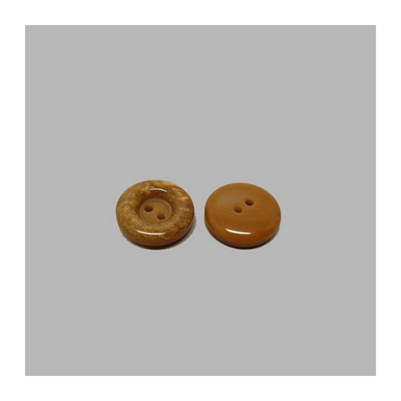 Marbre look brun clair bouton 17 mm