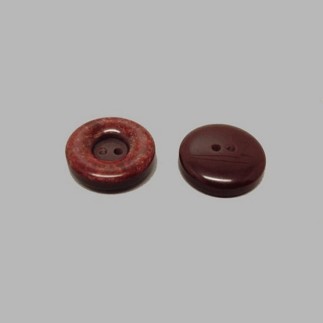 Marbre look brun foncé bouton 22 mm