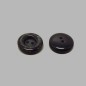 Marble look black button 17 mm