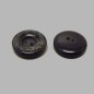 Marble look black button 22 mm