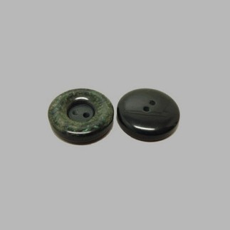Marble look green button 22 mm