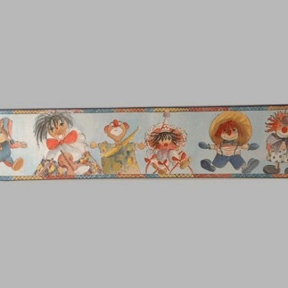 Bordure de papier peint clown 17 cm x 5 mètre