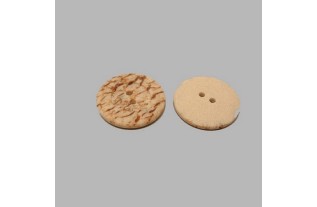 Pierre look brun clair bouton 27 mm