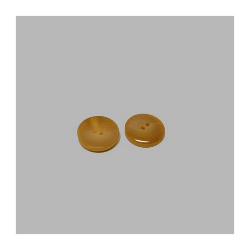 Button brown 15 mm