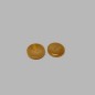 Bouton brun 15 mm