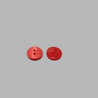 Bouton vagues rouge sang 15 mm