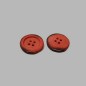 Button mottled red 22 mm