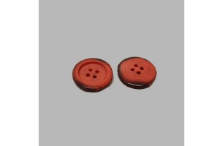 Bouton tacheté rouge 22 mm
