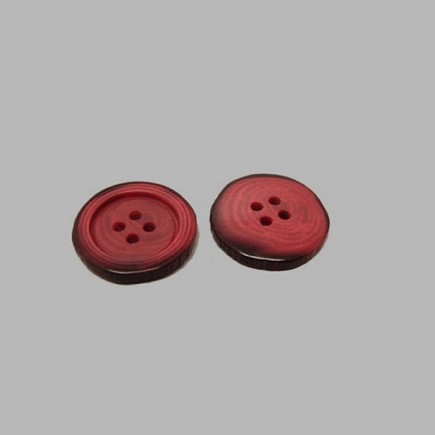 Bouton tacheté bordeau 22 mm