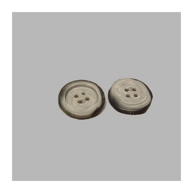 Button mottled grey 22 mm