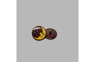 Half moon button 17 mm