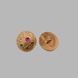 button for clothing color gold 20 mm