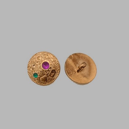 bouton pour vêtements couleur or 20 mm