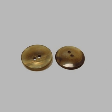Button green glass 22 mm