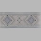 Bordure de papier peint diamant chic blue/or 17 cm x 5 mètres