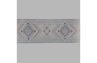 Bordure de papier peint diamant chic blue/or 17 cm x 5 mètres