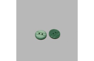 Button with stripes Green 15 mm