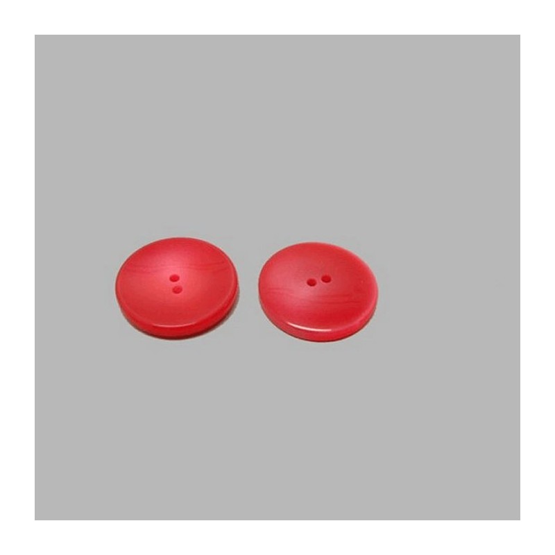 Bouton Indisch rouge 20 mm
