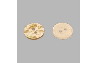 Bouton blanc-vert-gris 12 mm