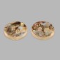 Button transparent-diamond style 12 mm