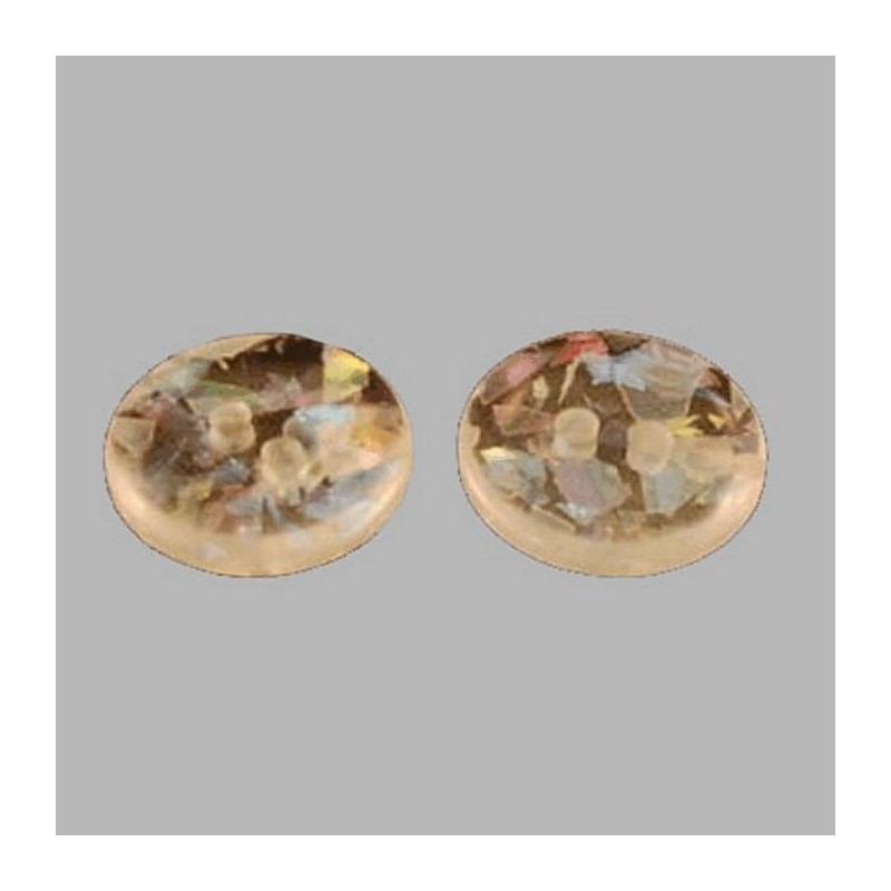 Button transparent-diamond style 15 mm