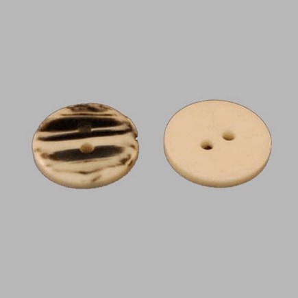 Button white-black 15 mm