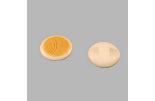 button for sewing onto fabrics color tint white 12 mm