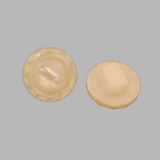 knoop voor aan te naaien kleurtint wit 12 mm