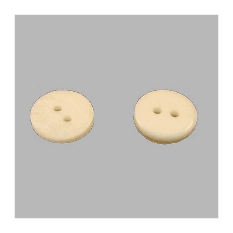 Bouton blanc-vagues 12 mm