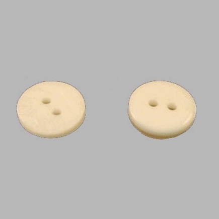 Knoop wit golven12 mm