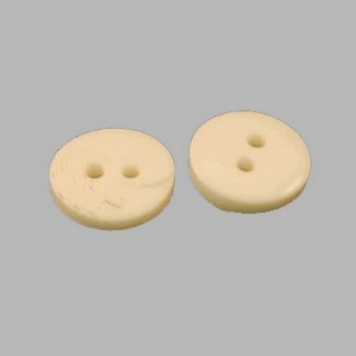 waves white button 12 mm