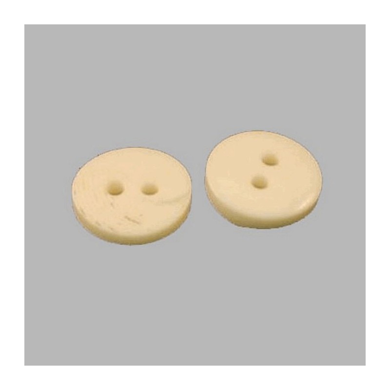waves white button 12 mm