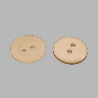 Button white-serrated edge12 mm
