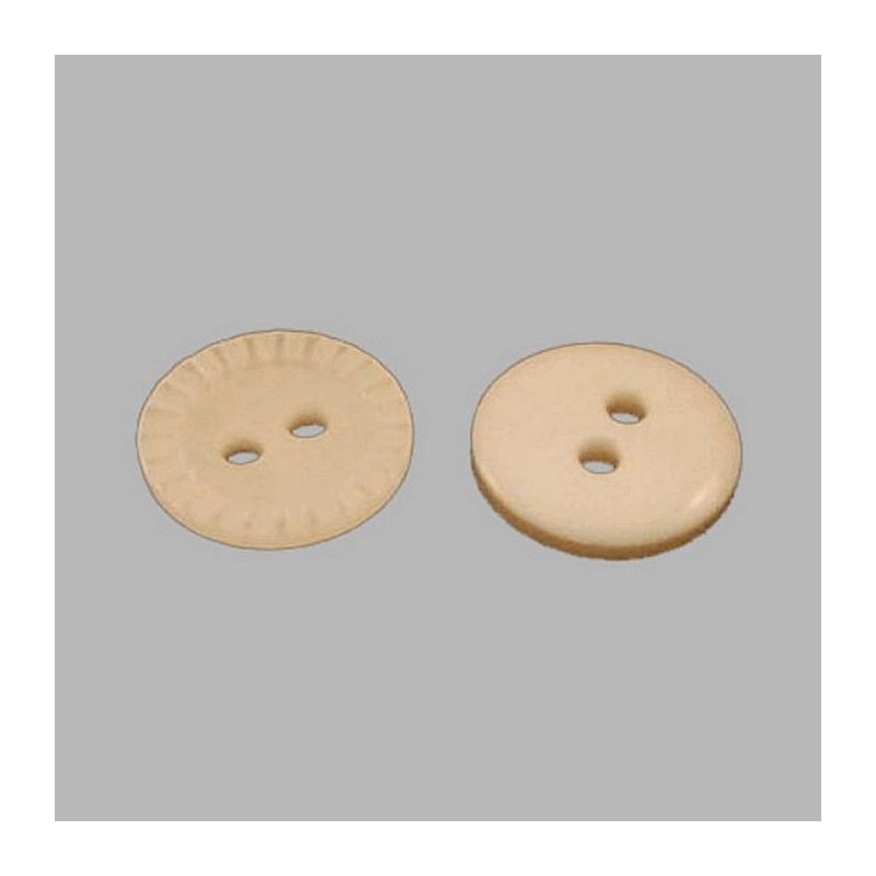 Button white-serrated edge12 mm