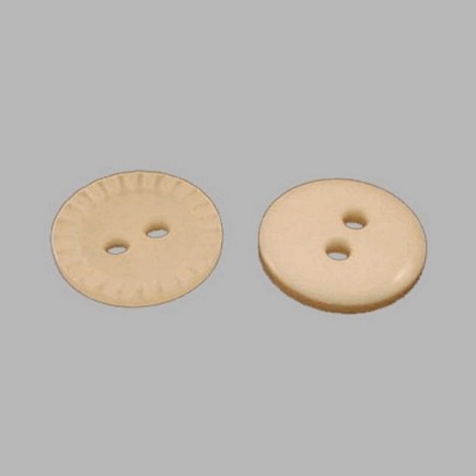 Bouton blanc-dentelée 12 mm