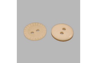 Bouton blanc-dentelée 12 mm