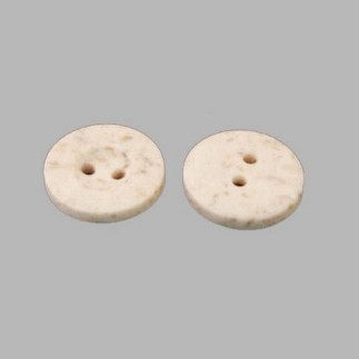 Knoop creme gespikkelt 15 mm