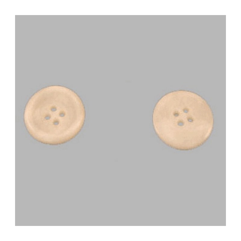 Button white with edge 20 mm