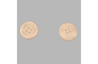 Button white with edge 20 mm