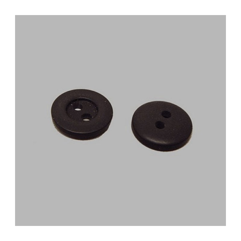Bouton noir 12 mm