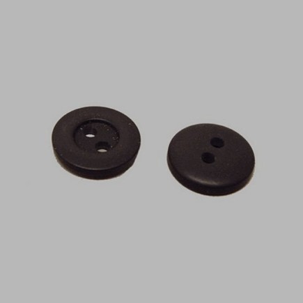 Bouton noir 12 mm
